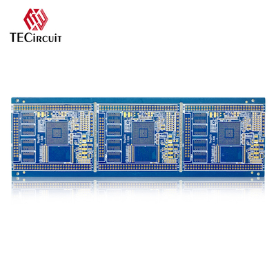 6 camada FR4 placa de PCB de alta frequência resina plug hole electroplating preenchimento