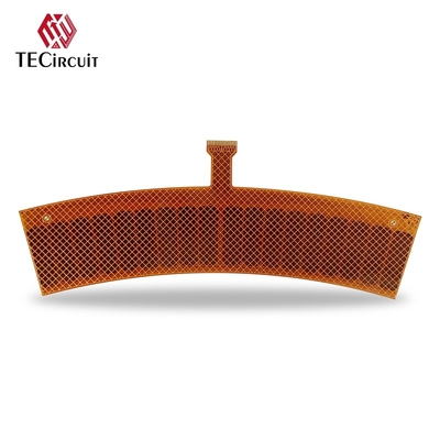 2 camadas de FPC Flexível PCB Rigid-Flex Board Dedo de Ouro 0,15mm espessura