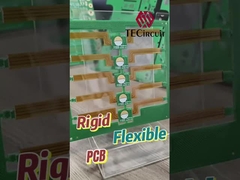 2 camadas de placas de circuito rígido flexível Dedo de ouro 0,15 mm espessura PCB flexível rígido